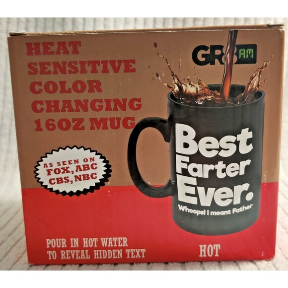 16 Ounce Color Changing Mug Father's Day,Funny,Gift "Best Farter Ever" -NEW - Picture 6 of 6